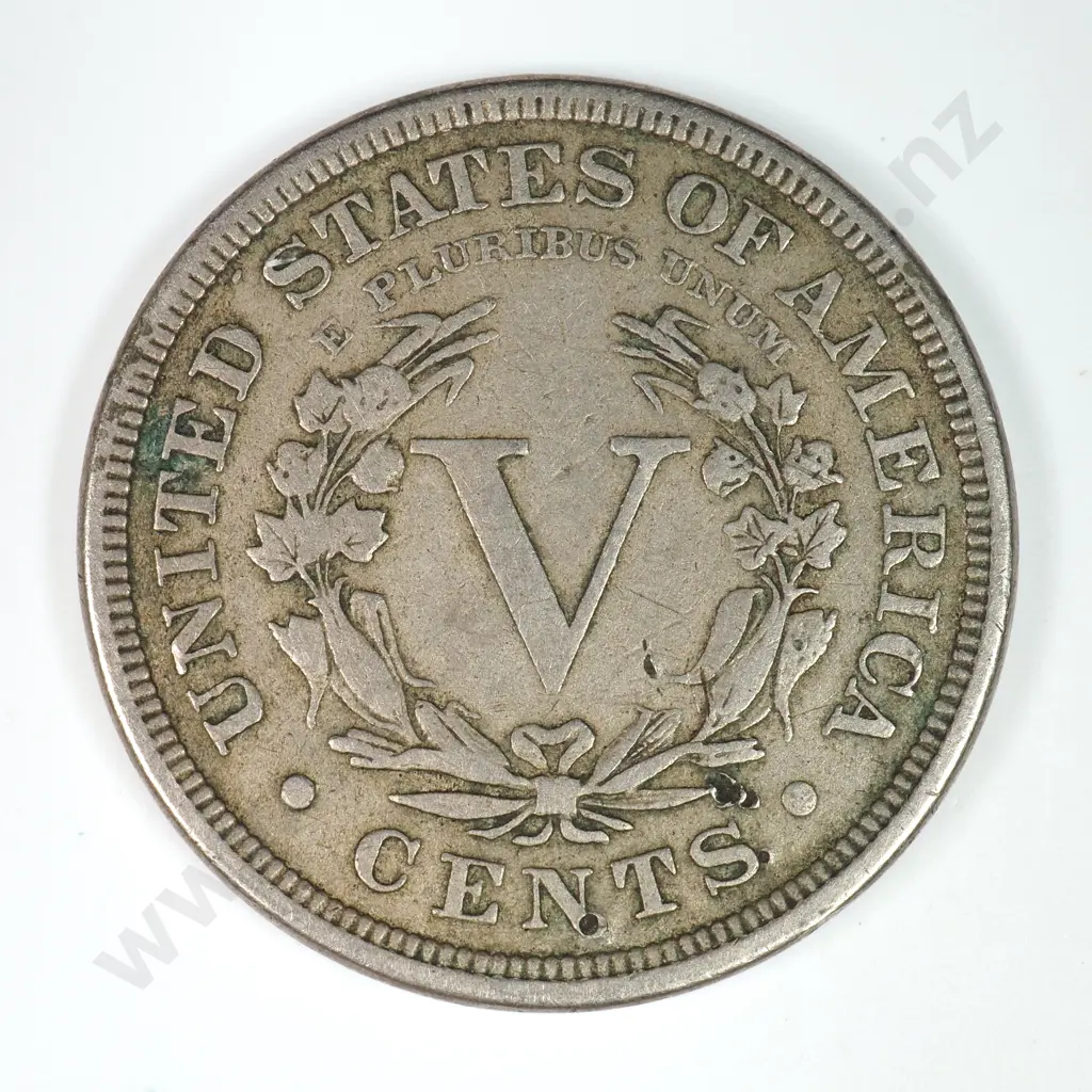 Liberty Nickel: 1883 With Cents - Very Fine. C.V USD $69 ( NZD 120 ) Image 1++