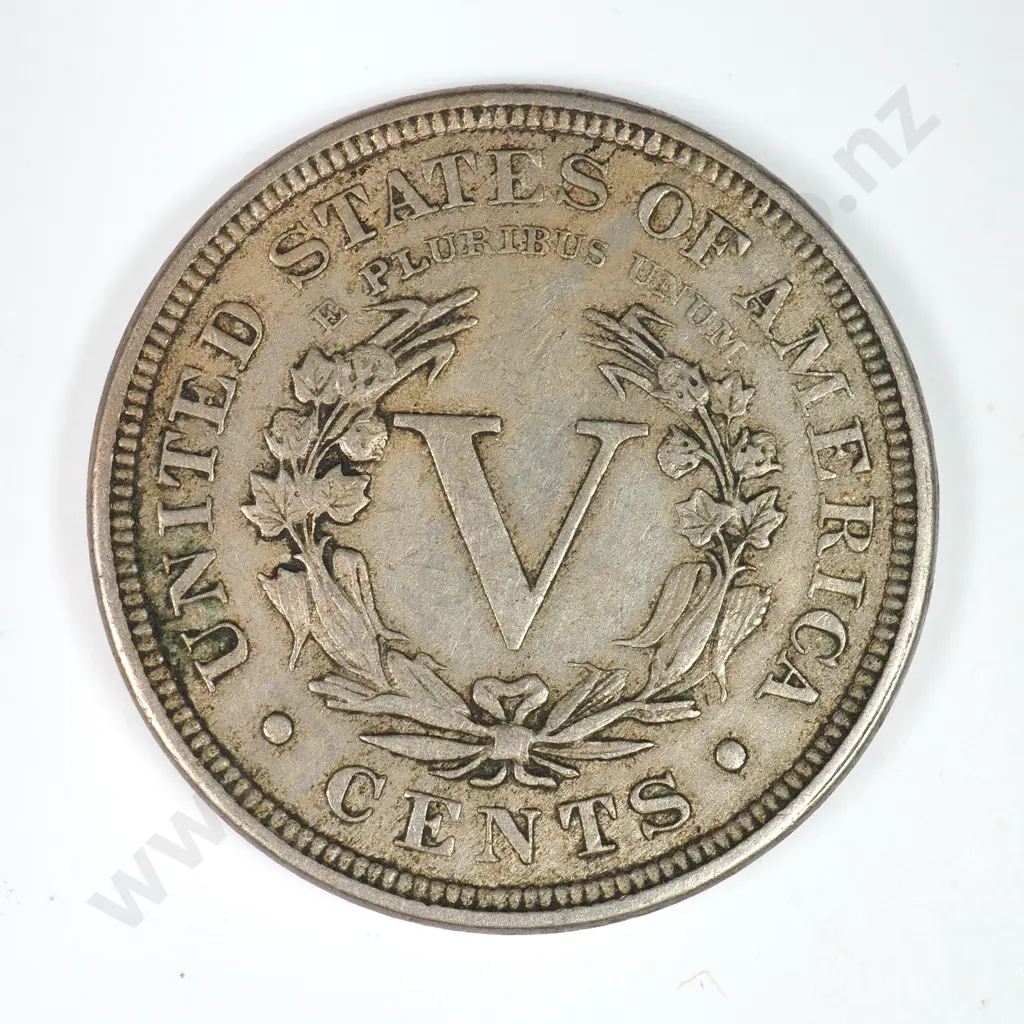 Liberty Nickel: 1889 - Extremely Fine. C.V USD $100 ( NZD 175 ) Image 1++