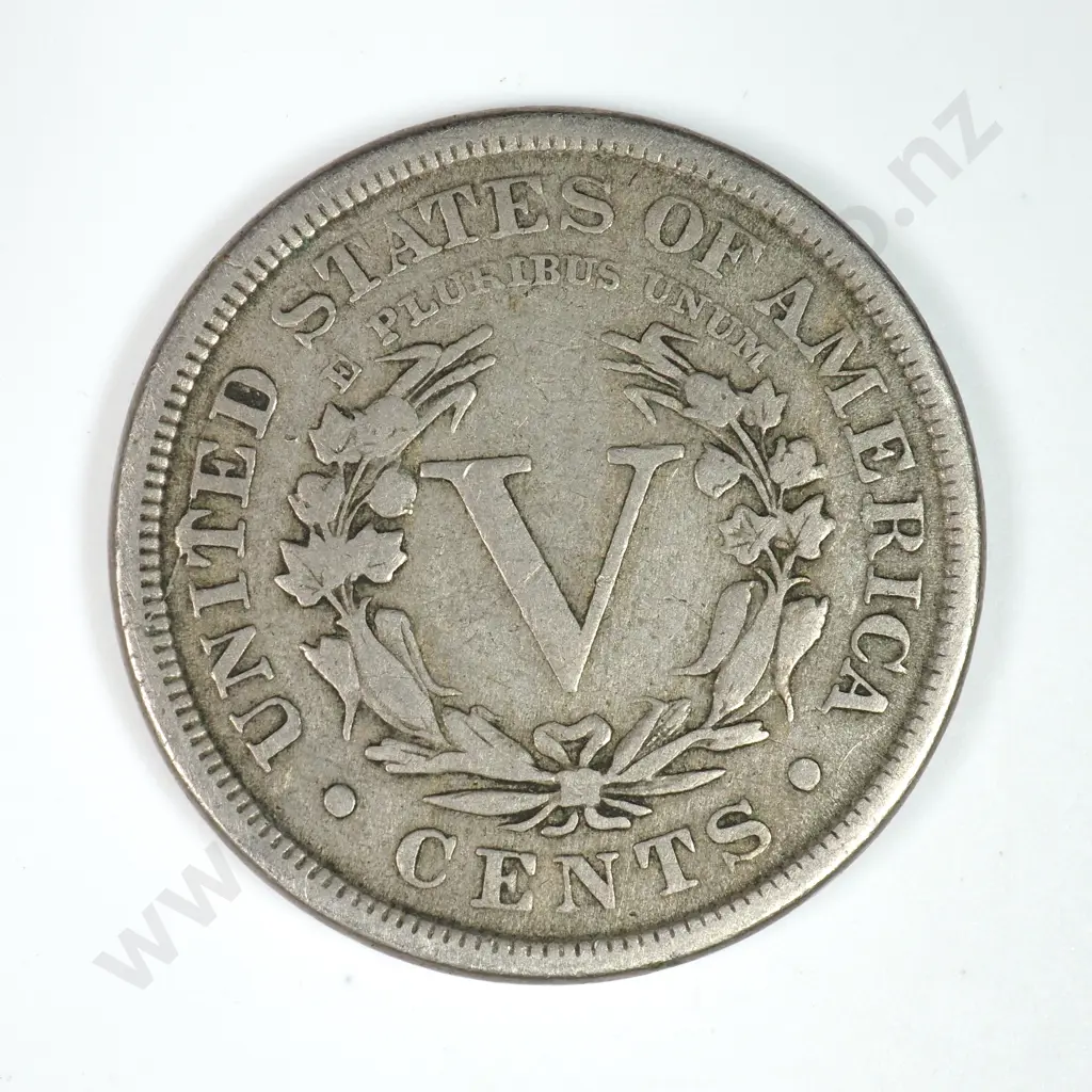 Liberty Nickel: 1893 - Fine. C.V USD $25 ( NZD 45 ) Image 1++