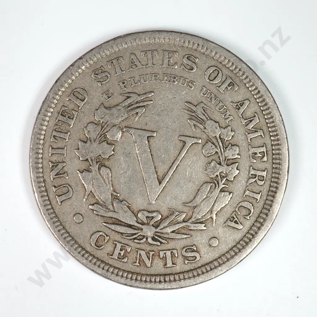 Liberty Nickel: 1894 - Very Fine. C.V USD $207 ( NZD 360 ) Image 1++
