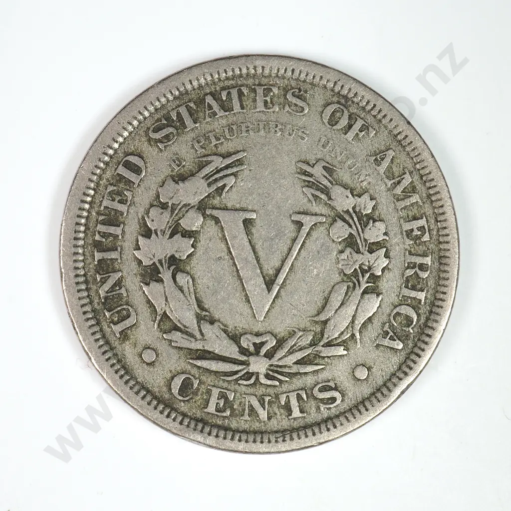 Liberty Nickel: 1896 - Fine. C.V USD $43 ( NZD 75 ) Image 1++