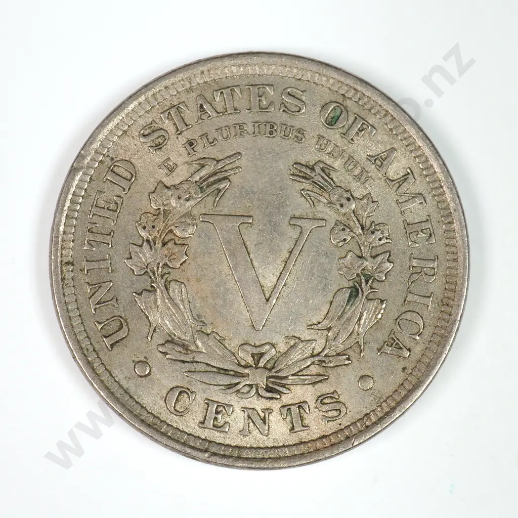 Liberty Nickel: 1902 - Extremely Fine. C.V USD $38 ( NZD 65 ) Image 1++
