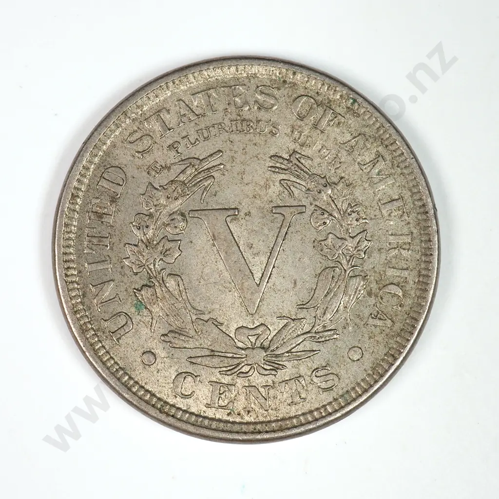 Liberty Nickel: 1906 - Extremely Fine. C.V USD $38 ( NZD 65 ) Image 1++