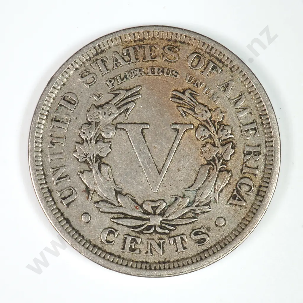 Liberty Nickel: 1907 - Extremely Fine. C.V USD $38 ( NZD 65 ) Image 1++