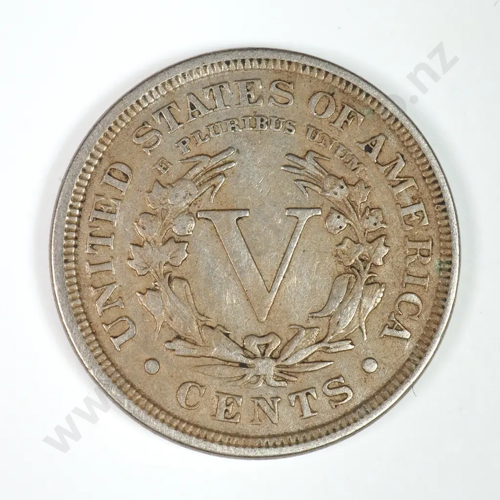 Liberty Nickel: 1912 - Very Fine. C.V USD $19 ( NZD 35 ) Image 1++