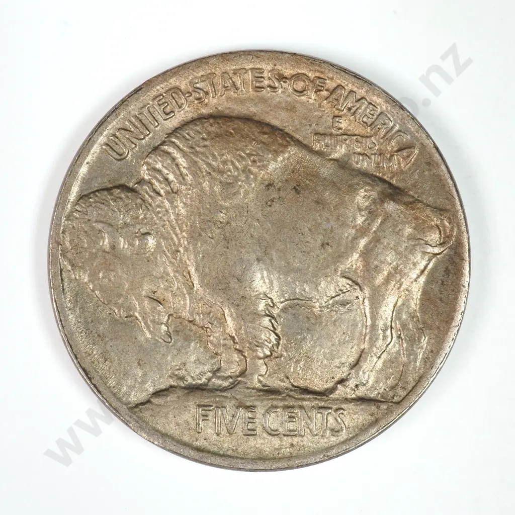 Buffalo Nickel: 1913 Mound - Almost Uncirculated. C.V USD $43 ( NZD 75 ) Image 1++