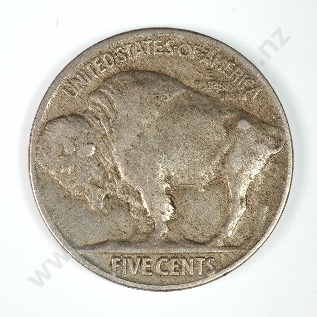 Buffalo Nickel: 1913 Line - Very Fine. C.V USD $25 ( NZD $45 ) Image 1++