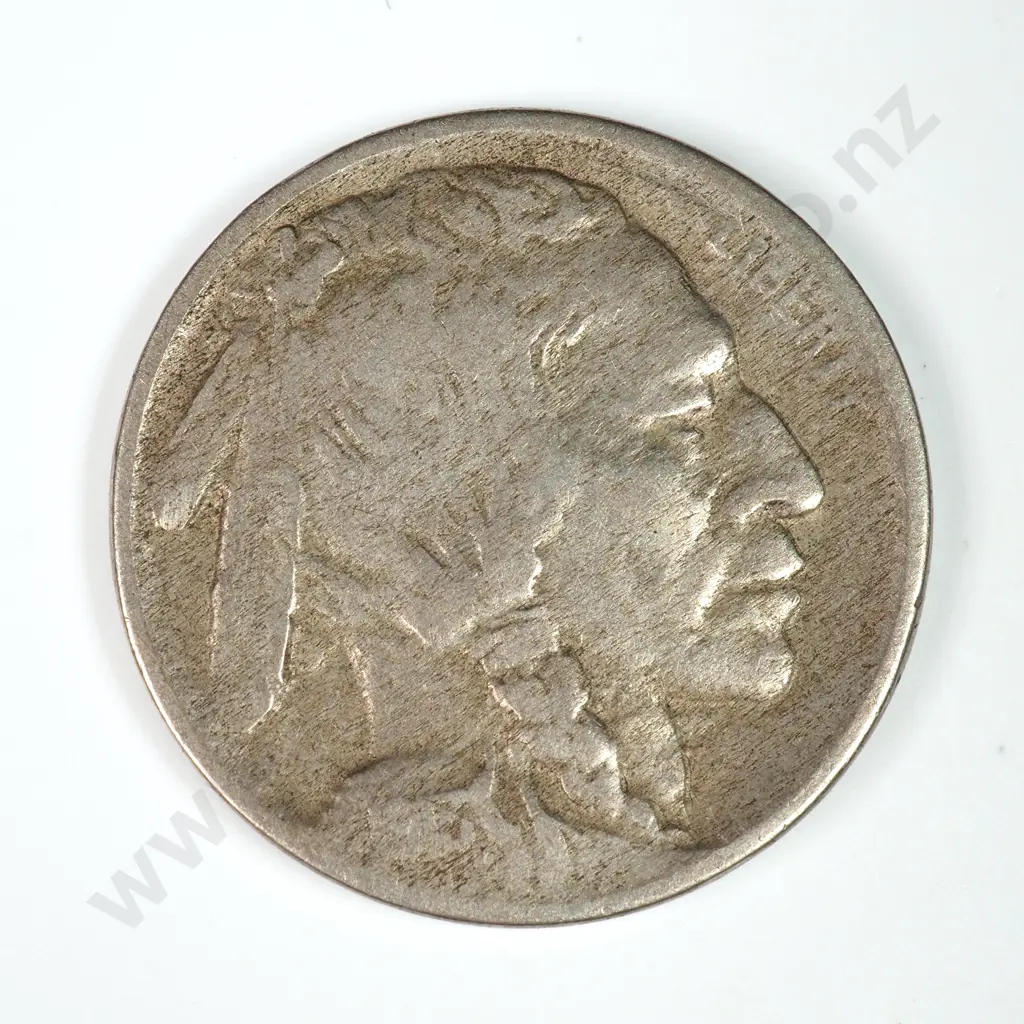 Buffalo Nickel: 1913 Line - Very Fine. C.V USD $25 ( NZD $45 ) Image 1++