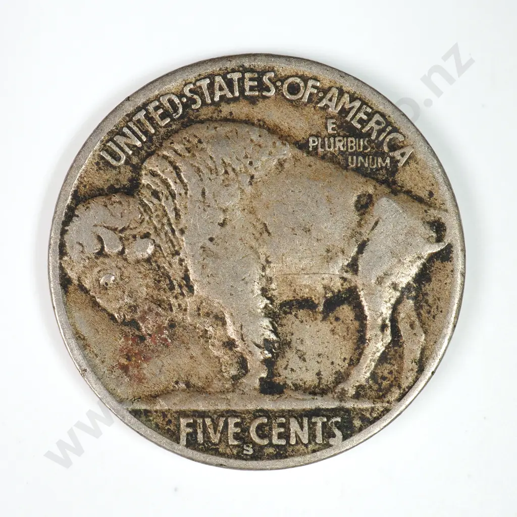 Buffalo Nickel: 1916 S - Very Fine. C.V USD $61 ( NZD 105 ) Image 1++