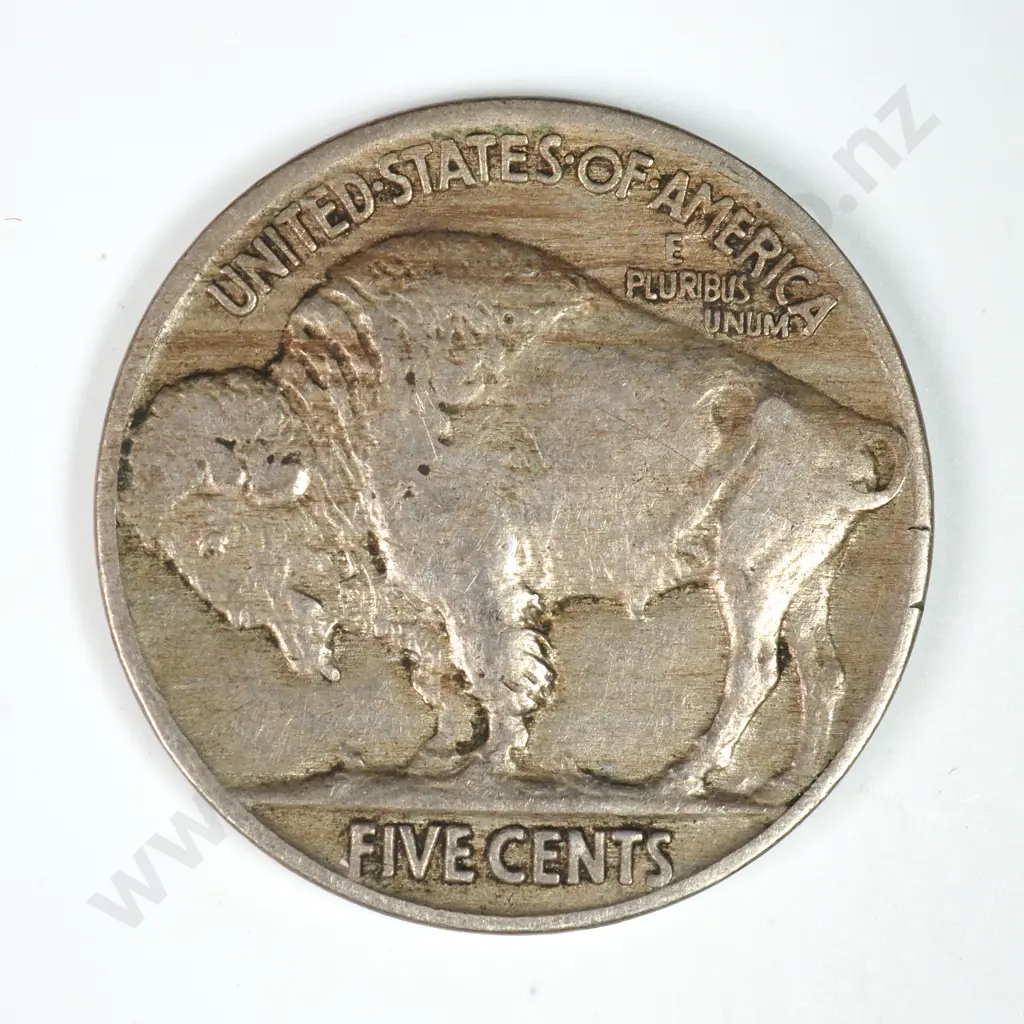 Buffalo Nickel: 1917 - Extremely Fine. C.V USD $19 ( NZD 35 ) Image 1++