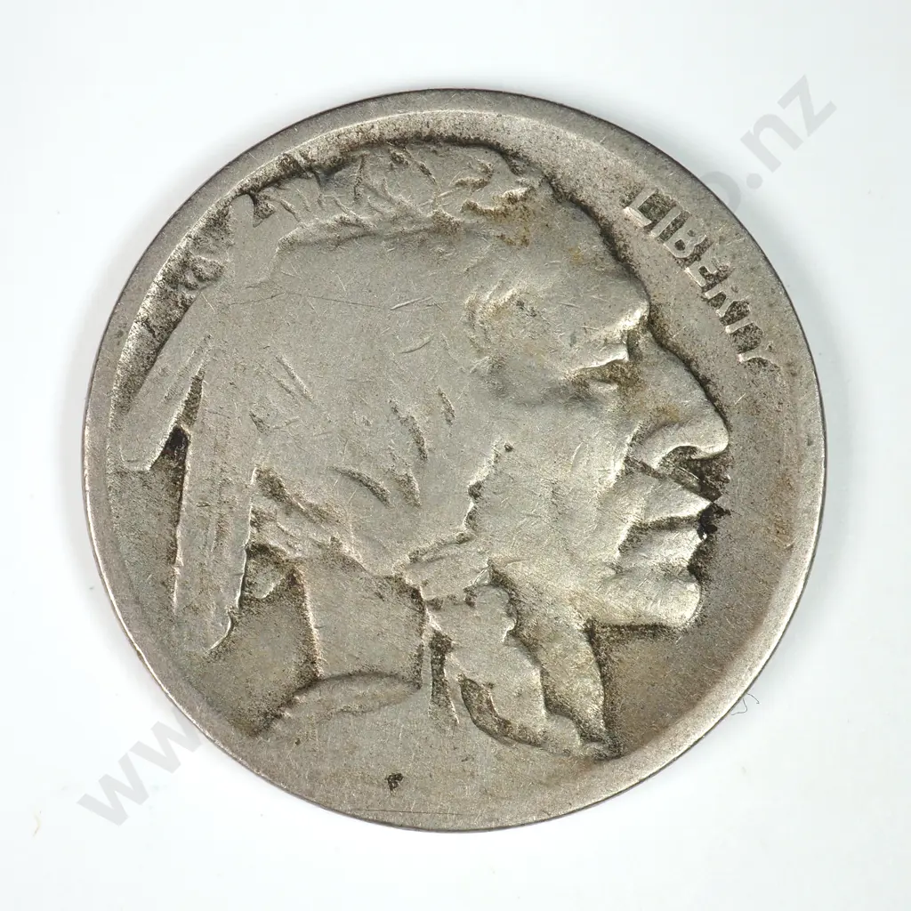 Buffalo Nickel: 1917 D - Very Good. C.V USD $43 ( NZD 75 ) Image 1++