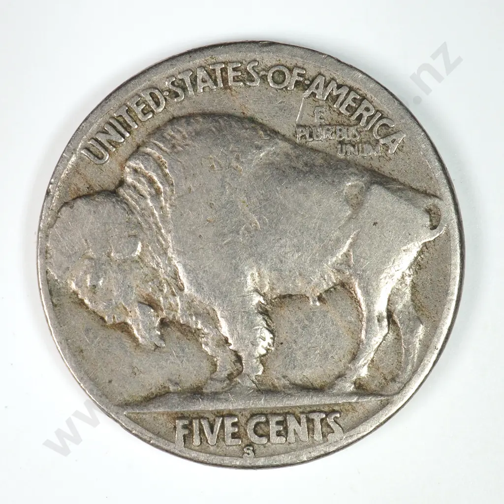 Buffalo Nickel: 1918 S - Fine. C.V USD $81 ( NZD 140 ) Image 1++