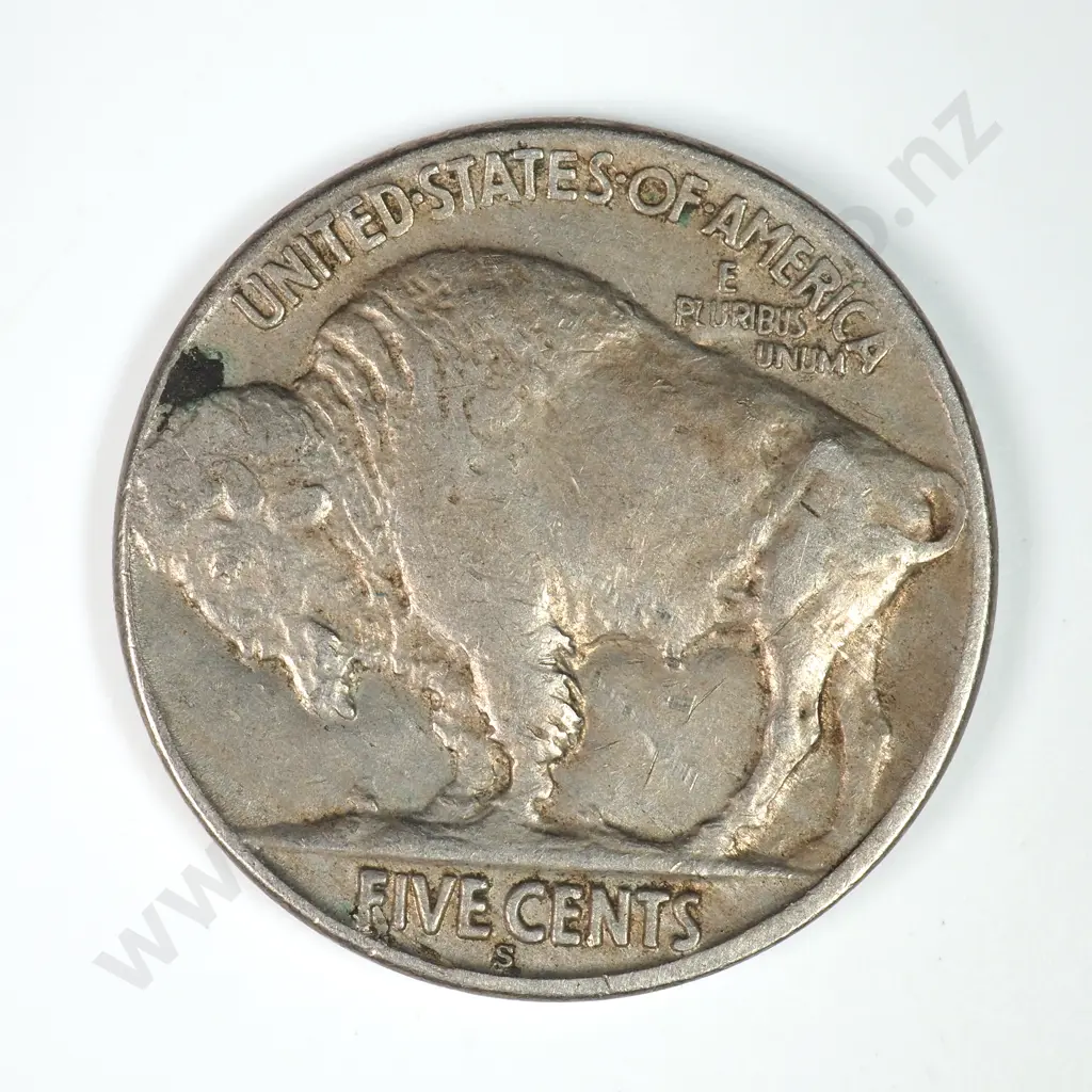 Buffalo Nickel: 1919 S - Very Fine. C.V USD $154 ( NZD $270 ) Image 1++