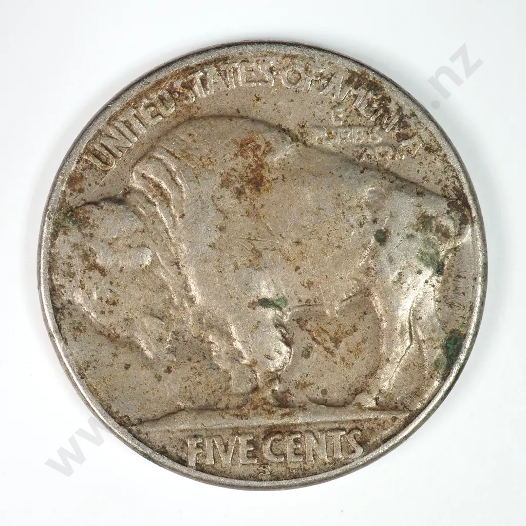 Buffalo Nickel: 1923 S - Dirty Else Very Fine. Image 1++