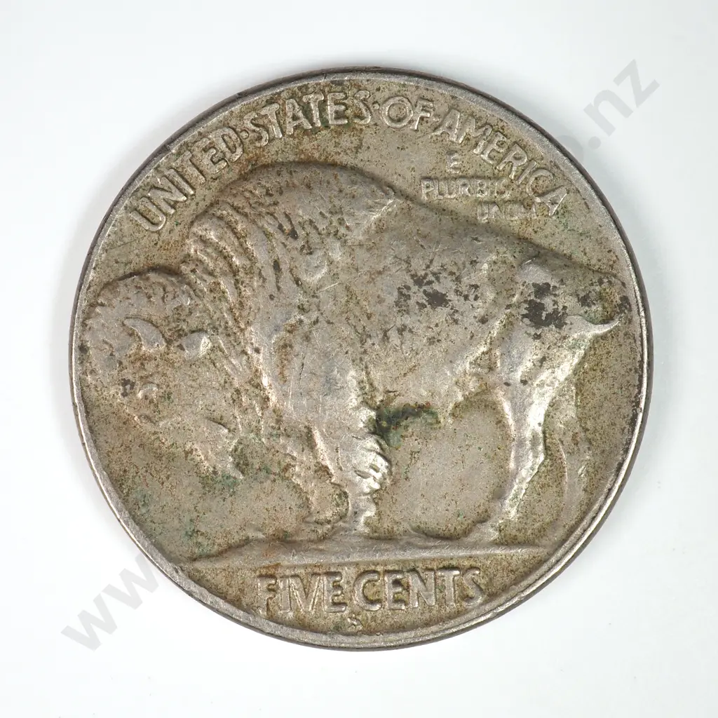 Buffalo Nickel: 1927 S - Very Fine. C.V USD $50 ( NZD $85 ) Image 1++