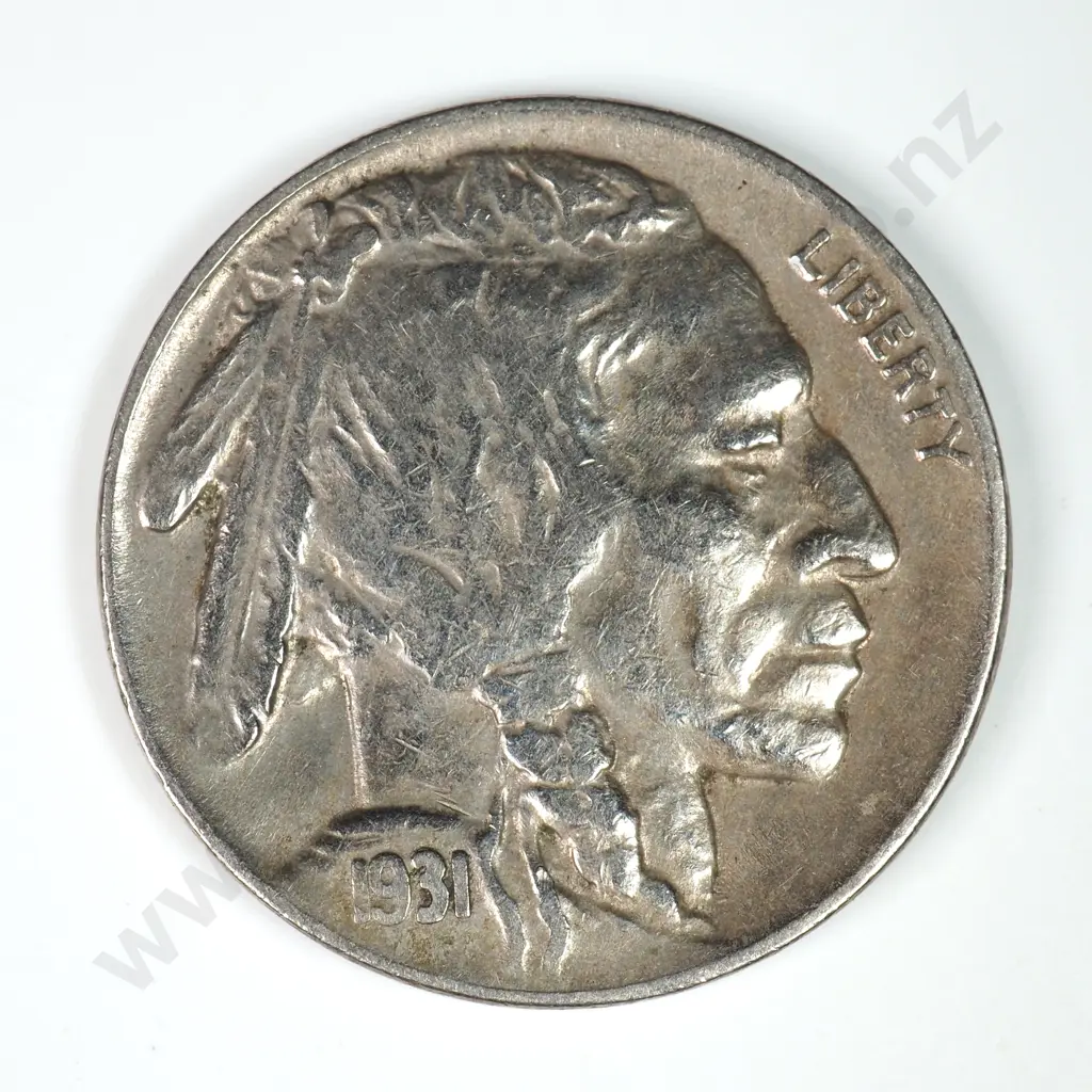 Buffalo Nickel: 1931 S - Extremely Fine. C.V USD $50 ( NZD $85 ) Image 1++