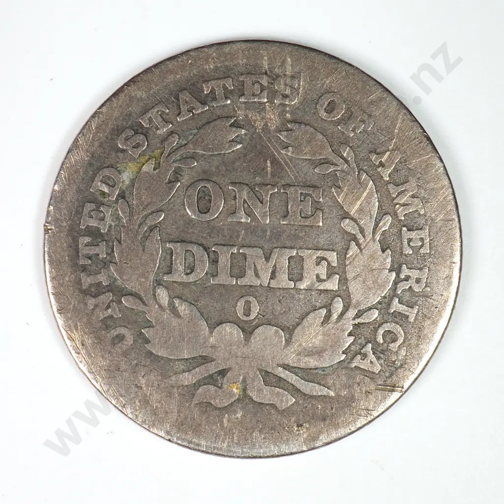 Dime - Capped Bust & Seated Liberty: 1839 O - Very Good. C.V USD $65 ( NZD $110 ) Image 1++