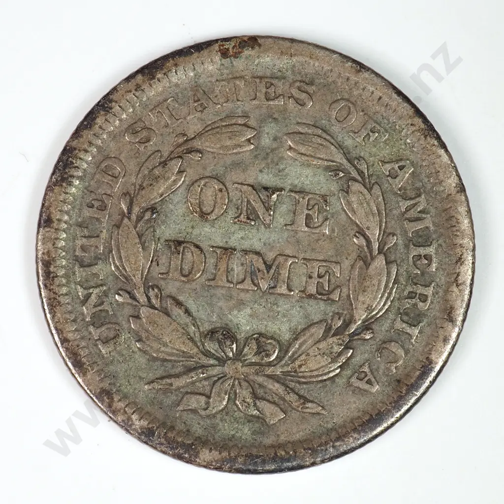 Dime - Capped Bust & Seated Liberty: 1851 - Very Fine. C.V USD $54 ( NZD $95 ) Image 1++