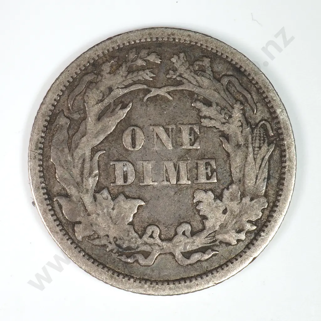 Dime - Capped Bust & Seated Liberty: 1862 - Very Fine. C.V USD $42 ( NZD $70 ) Image 1++