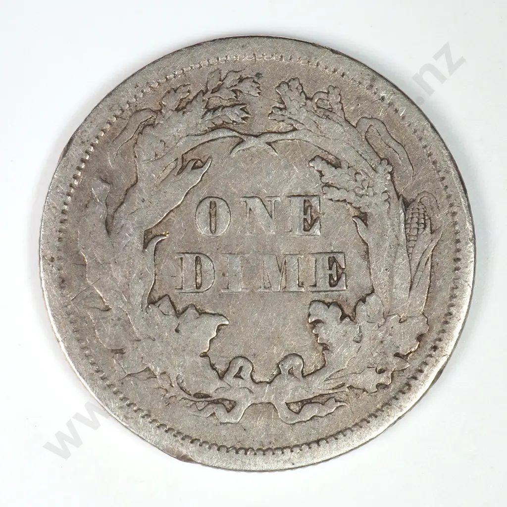 Dime - Capped Bust & Seated Liberty: 1875 - Fine. C.V USD $29 ( NZD $50 ) Image 1++