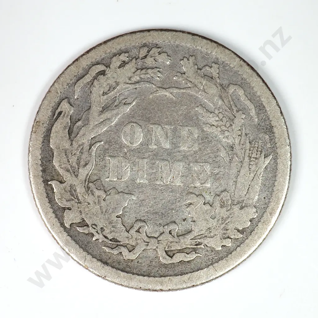 Dime - Capped Bust & Seated Liberty: 1882 - Very Fine. C.V USD $34 ( NZD $60 ) Image 1++