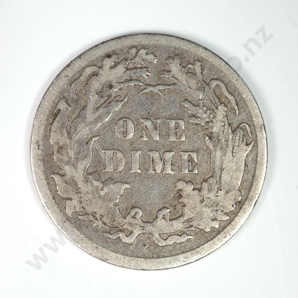 Dime - Capped Bust & Seated Liberty: 1886 - Fine. C.V USD $29 ( NZD $50 ) Image 1++