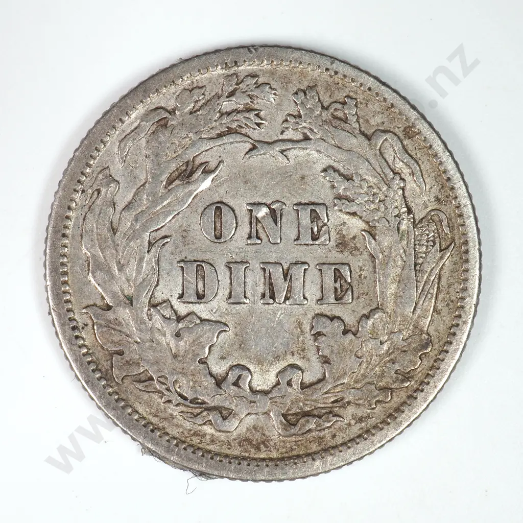 Dime - Capped Bust & Seated Liberty: 1891 - Extremely Fine. C.V USD $47 ( NZD $80 ) Image 1++