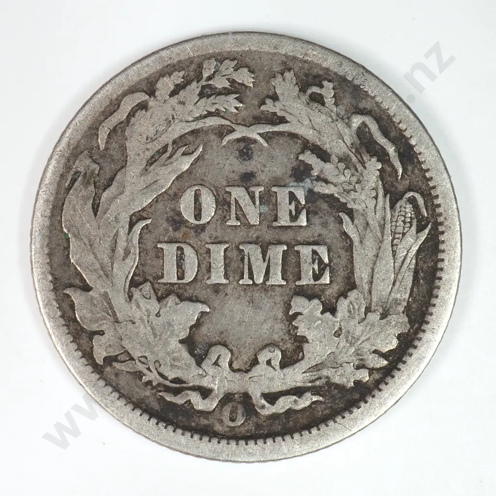 Dime - Capped Bust & Seated Liberty: 1891 O - Very Fine. C.V USD $42 ( NZD $70 ) Image 1++