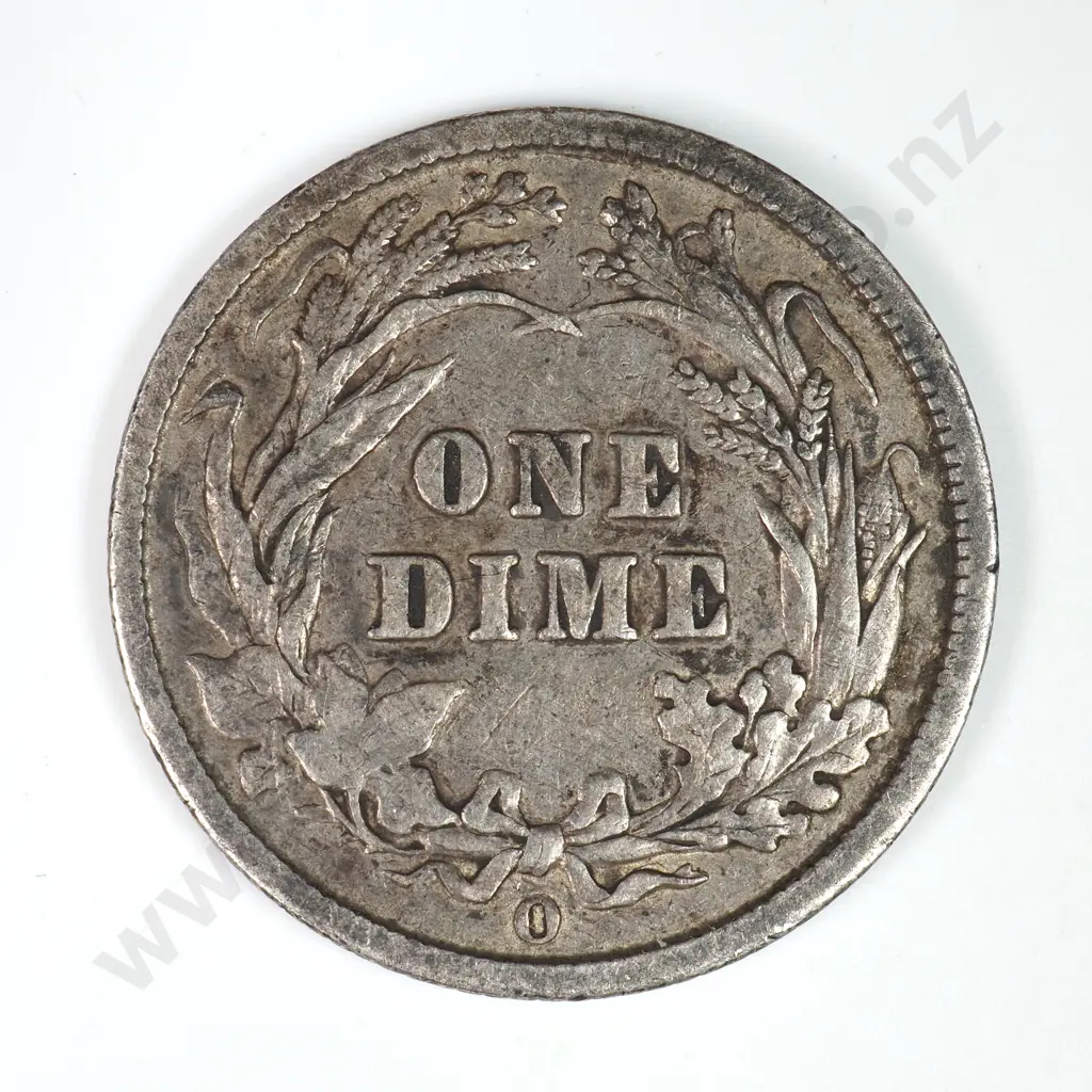 Barber Dime: 1892 O - Very Fine. C.V USD $77 ( NZD $135 ) Image 1++