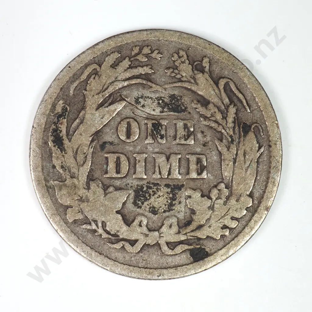 Barber Dime: 1894 - Very Good. C.V USD $65 ( NZD $110 ) Image 1++