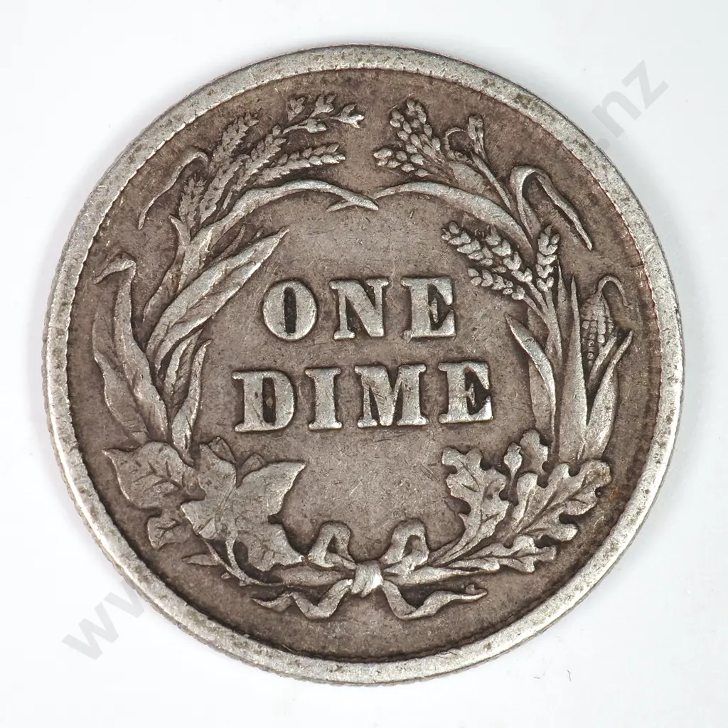 Barber Dime: 1898 - Very Fine. C.V USD $23 ( NZD $40 ) Image 1++