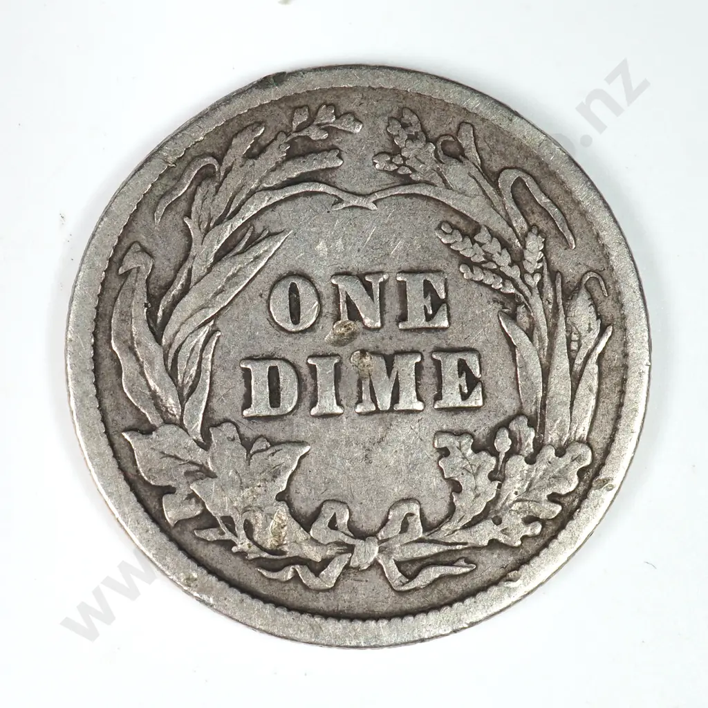 Barber Dime: 1900 - Very Fine. C.V USD $23 ( NZD $40 ) Image 1++