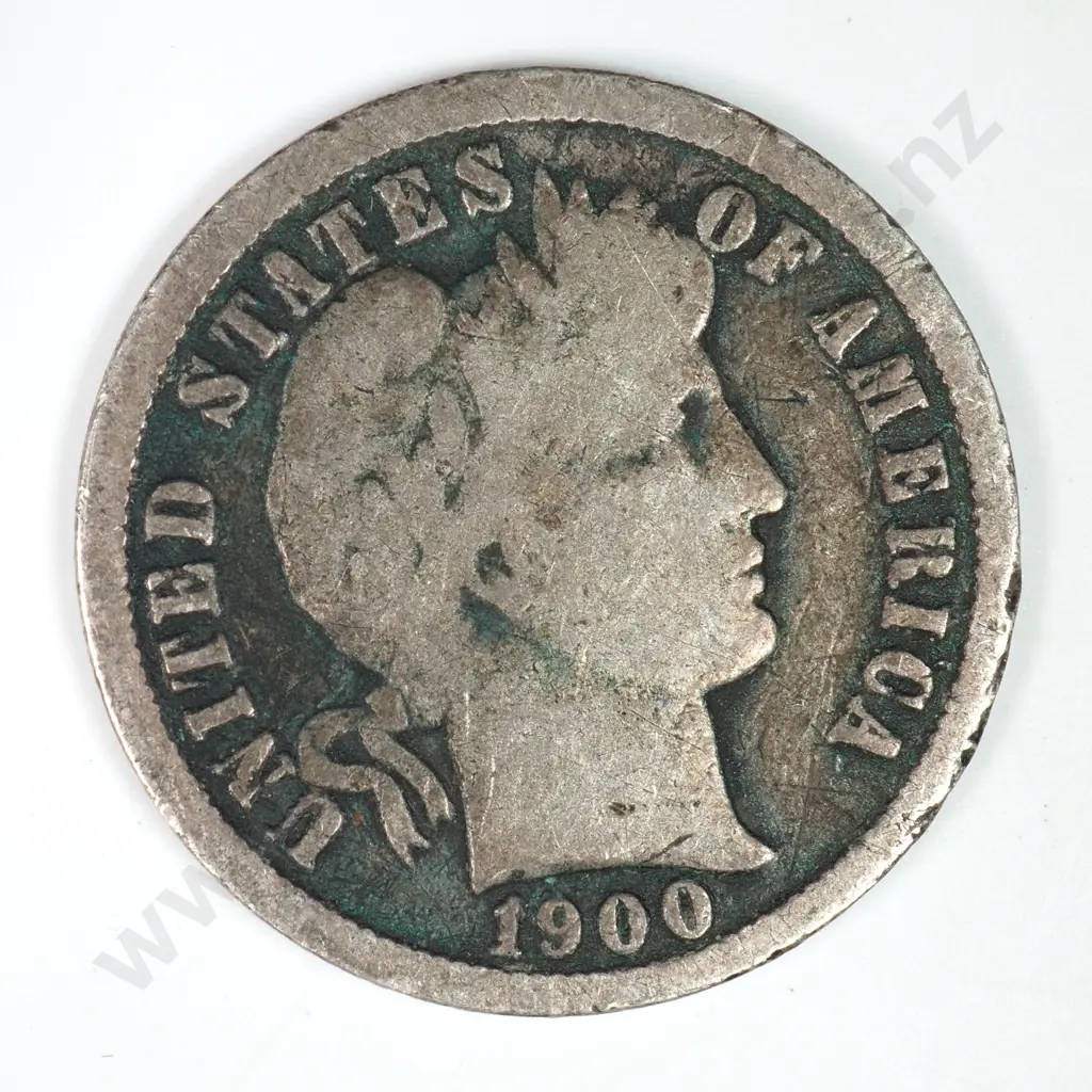 Barber Dime: 1900 O - Very Good. C.V USD $54 ( NZD $95 ) Image 1++