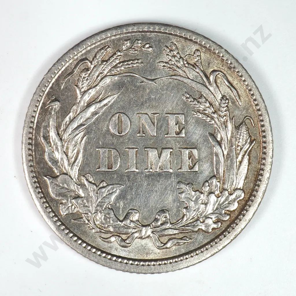 Barber Dime: 1902 - Extremely Fine. C.V USD $42 ( NZD $70 ) Image 1++