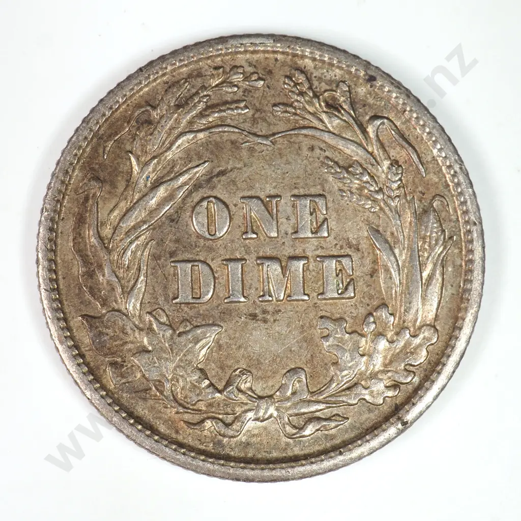Barber Dime: 1905 - Extremely Fine. C.V USD $42 ( NZD $70 ) Image 1++