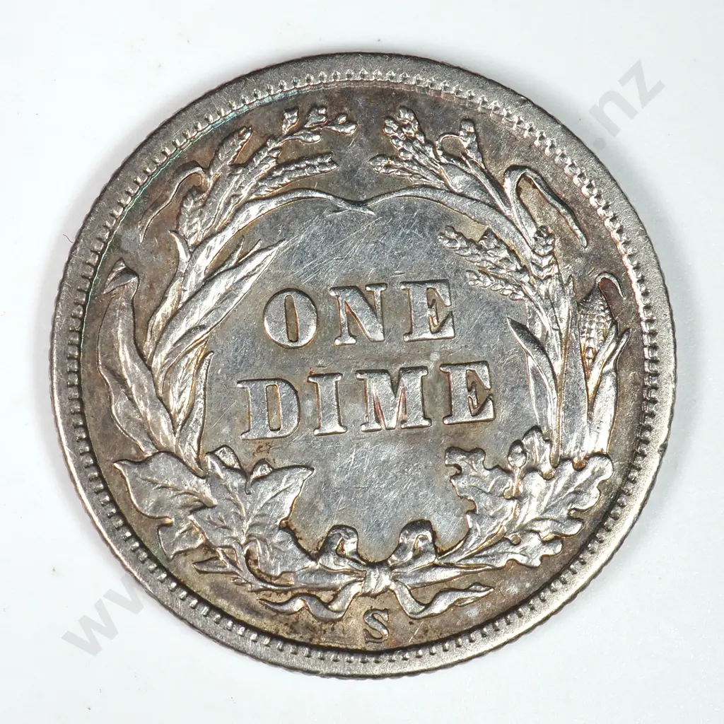 Barber Dime: 1905 S - Extremely Fine. C.V USD $73 ( NZD $125 ) Image 1++