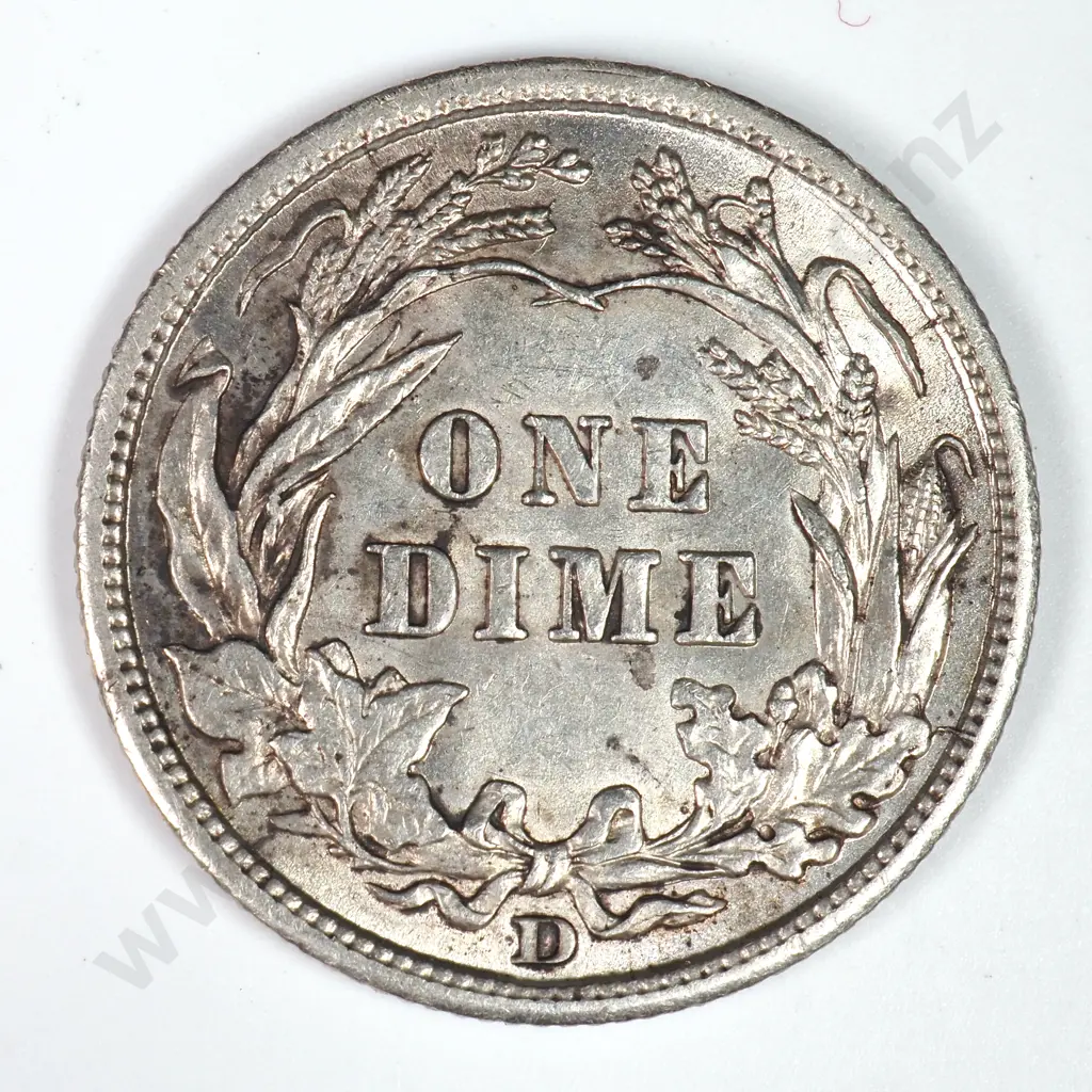 Barber Dime: 1906 D - Extremely Fine. C.V USD $73 ( NZD $125 ) Image 1++