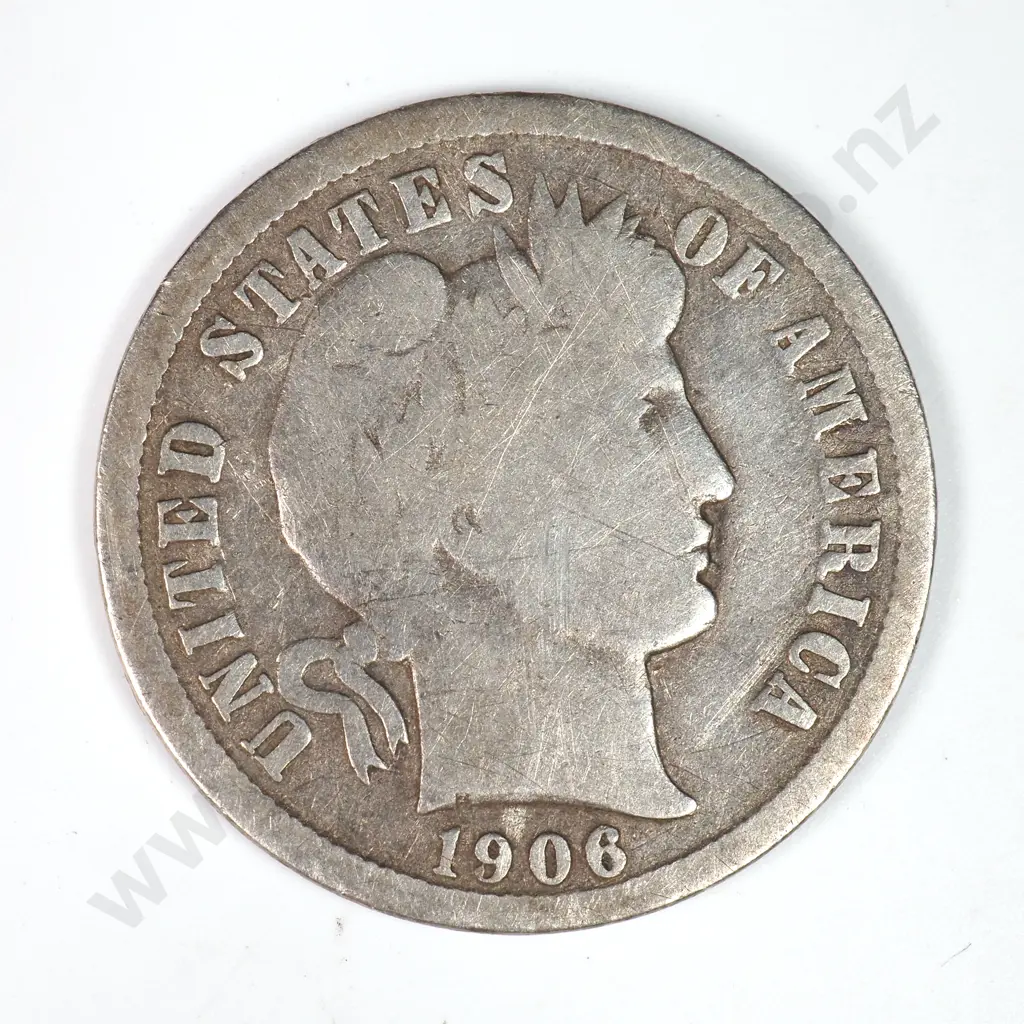 Barber Dime: 1906 O - Very Good. C.V USD $33 ( NZD $55 ) Image 1++