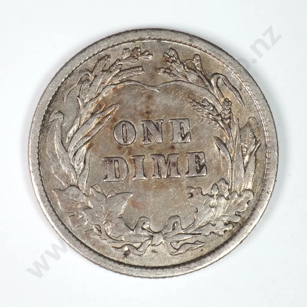 Barber Dime: 1907 - Extremely Fine. C.V USD $42 ( NZD $70 ) Image 1++