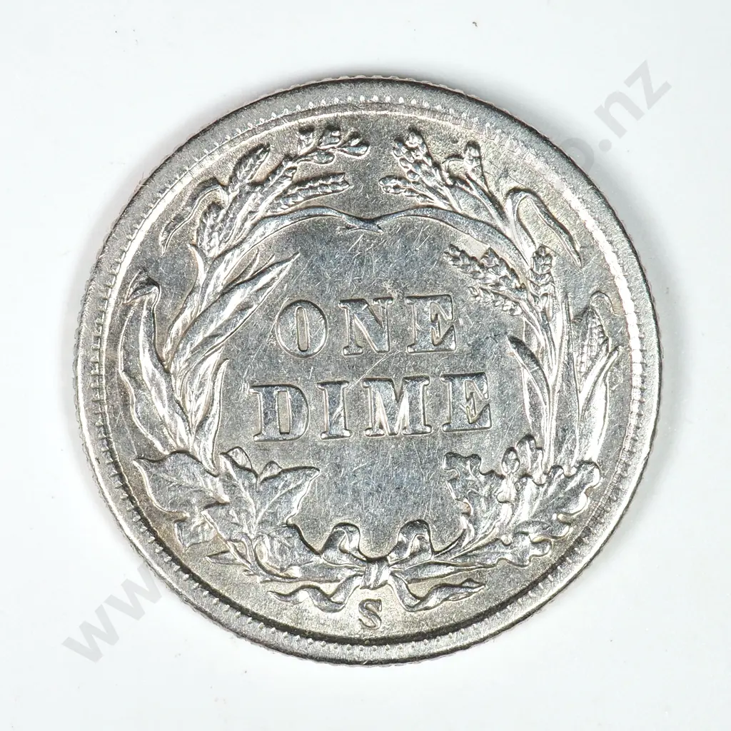 Barber Dime: 1908 S - Extremely Fine. C.V USD $73 ( NZD $125 ) Image 1++