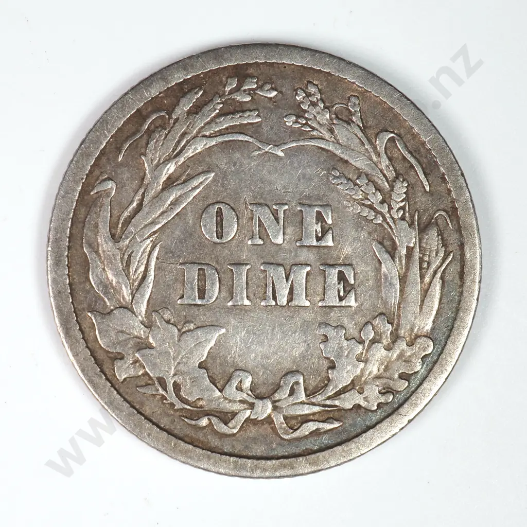 Barber Dime: 1909 - Very Fine. C.V USD $23 ( NZD $40 ) Image 1++