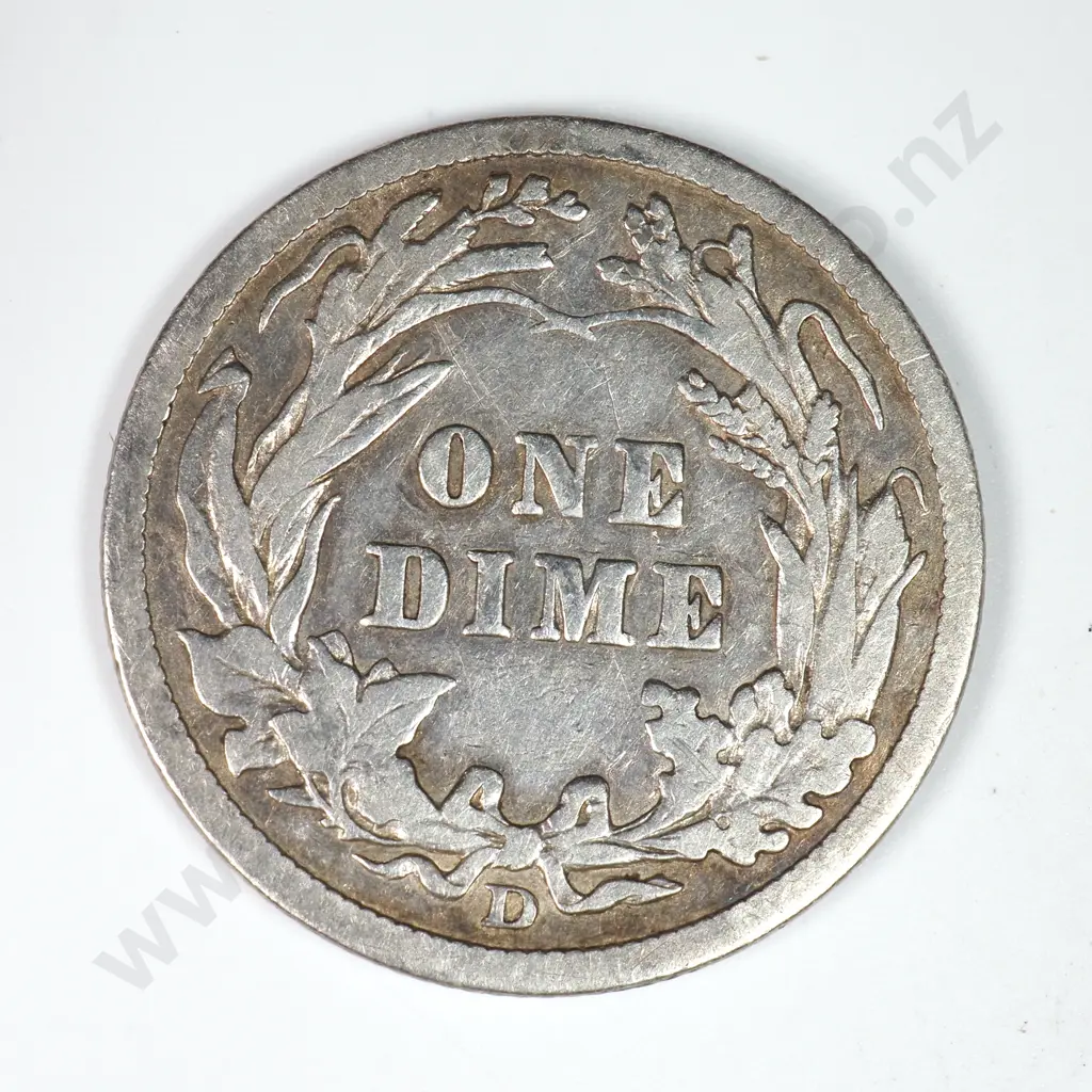 Barber Dime: 1911 D - Fine. C.V USD $23 ( NZD $40 ) Image 1++