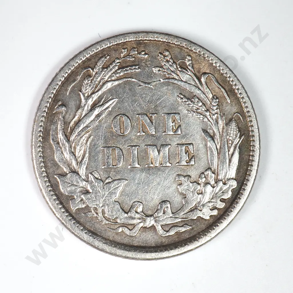 Barber Dime: 1912 - Extremely Fine. C.V USD $42 ( NZD $70 ) Image 1++
