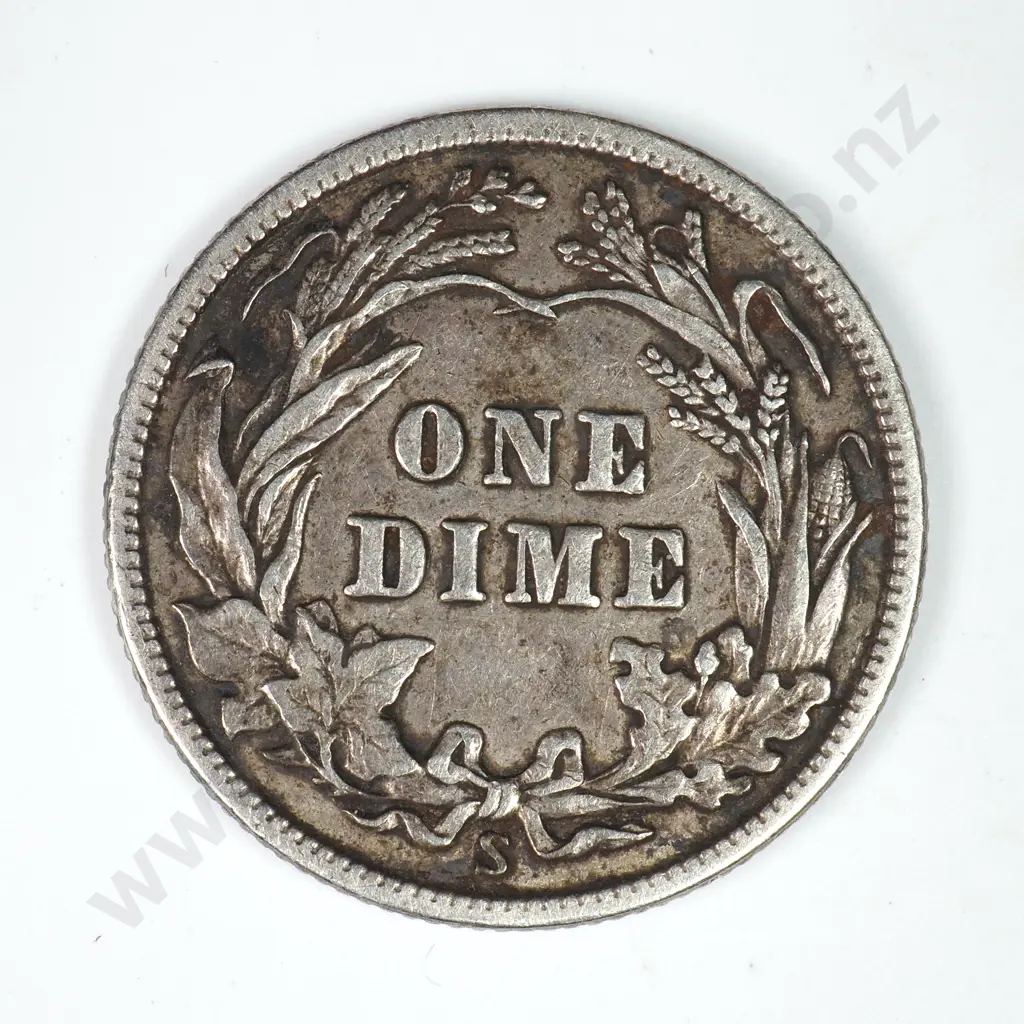 Barber Dime: 1912 S - Extremely Fine. C.V USD $65 ( NZD $110 ) Image 1++