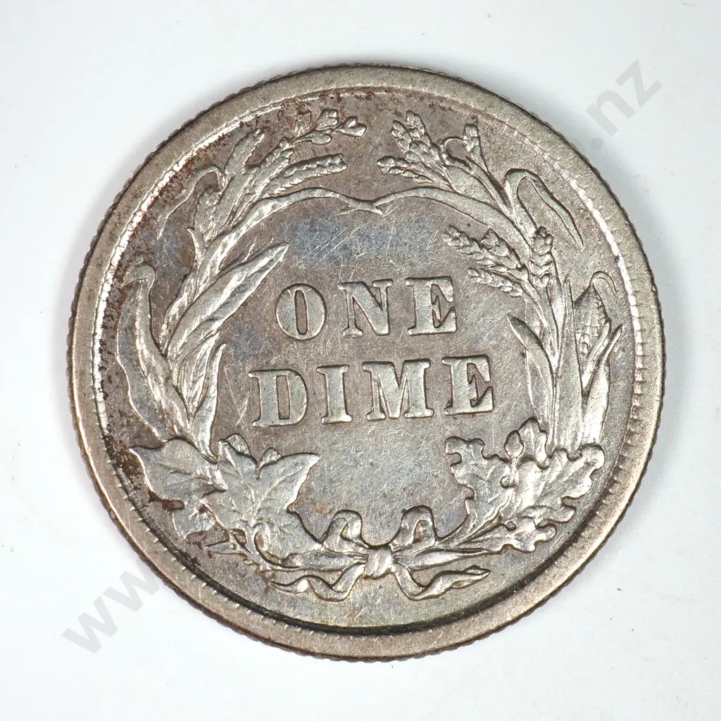 Barber Dime: 1913 - Extremely Fine. C.V USD $42 ( NZD $70 ) Image 1++