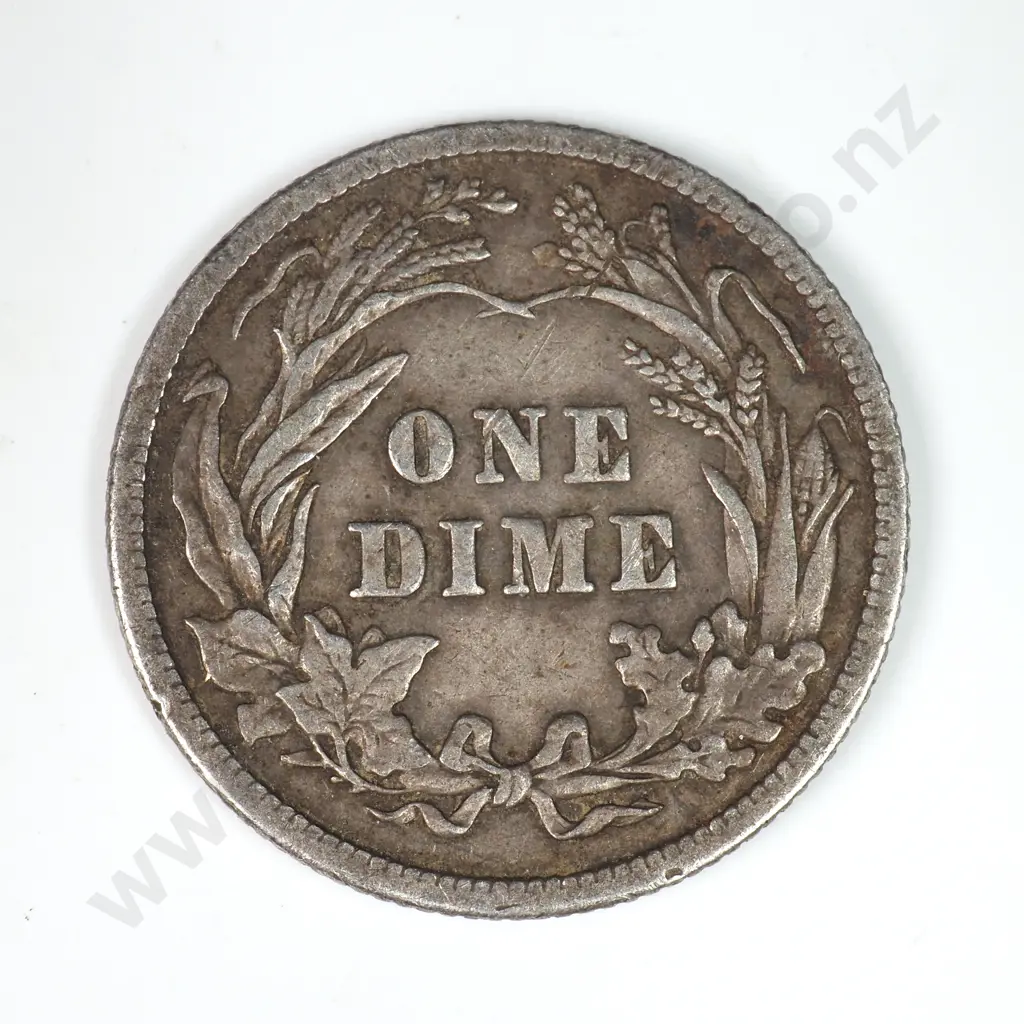 Barber Dime: 1914 - Very Fine. C.V USD $23 ( NZD $40 ) Image 1++