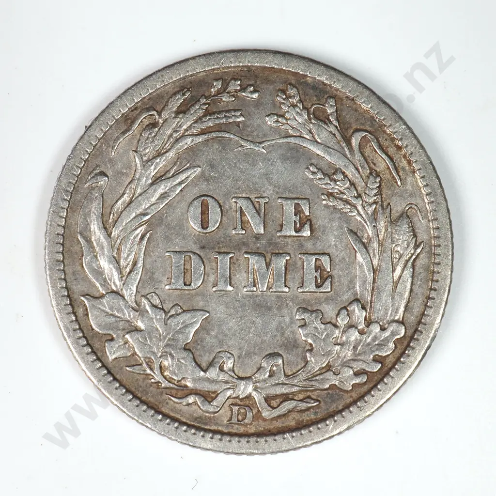Barber Dime: 1914 D - Extremely Fine. C.V USD $42 ( NZD $70 ) Image 1++