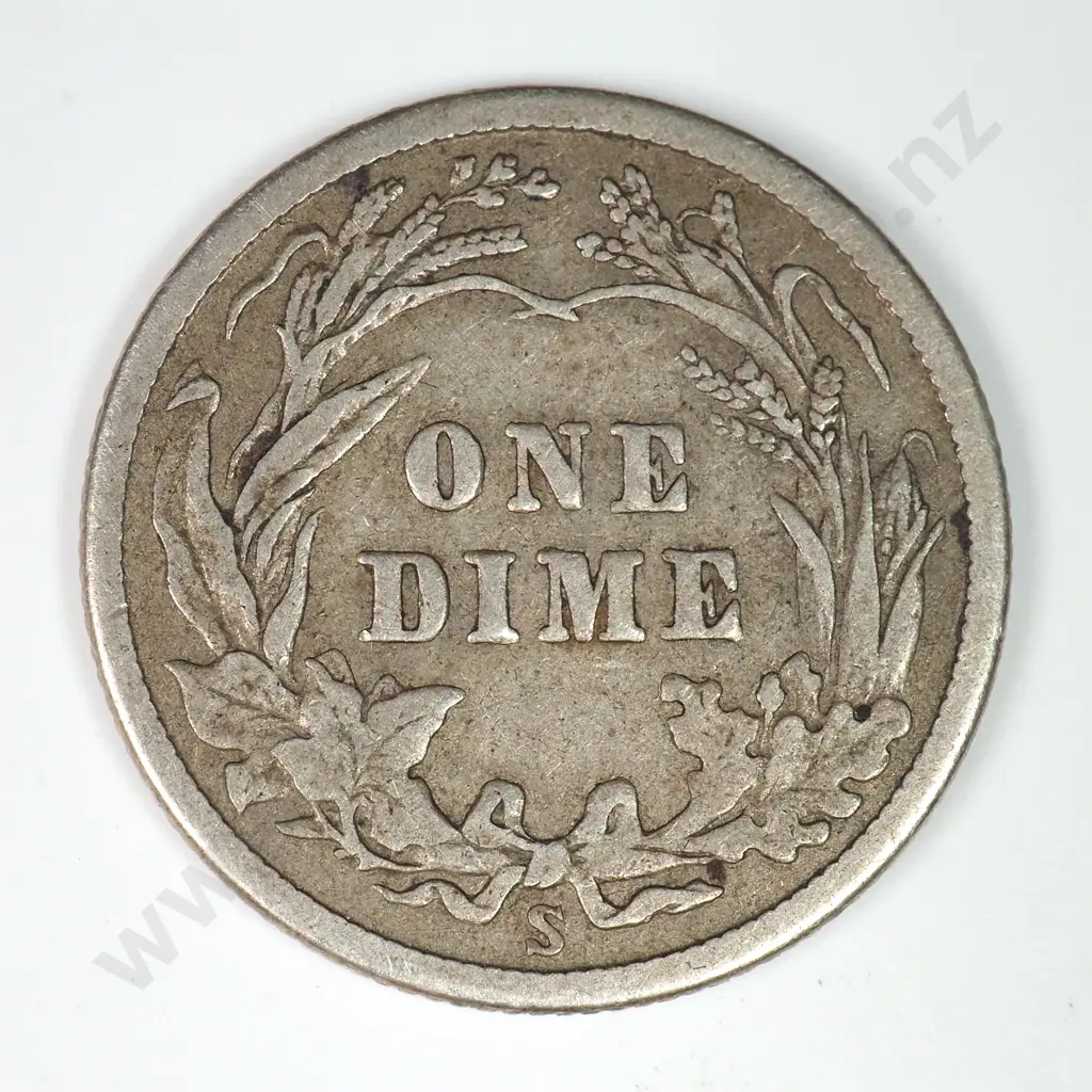 Barber Dime: 1916 S - Very Fine. C.V USD $23 ( NZD $40 ) Image 1++