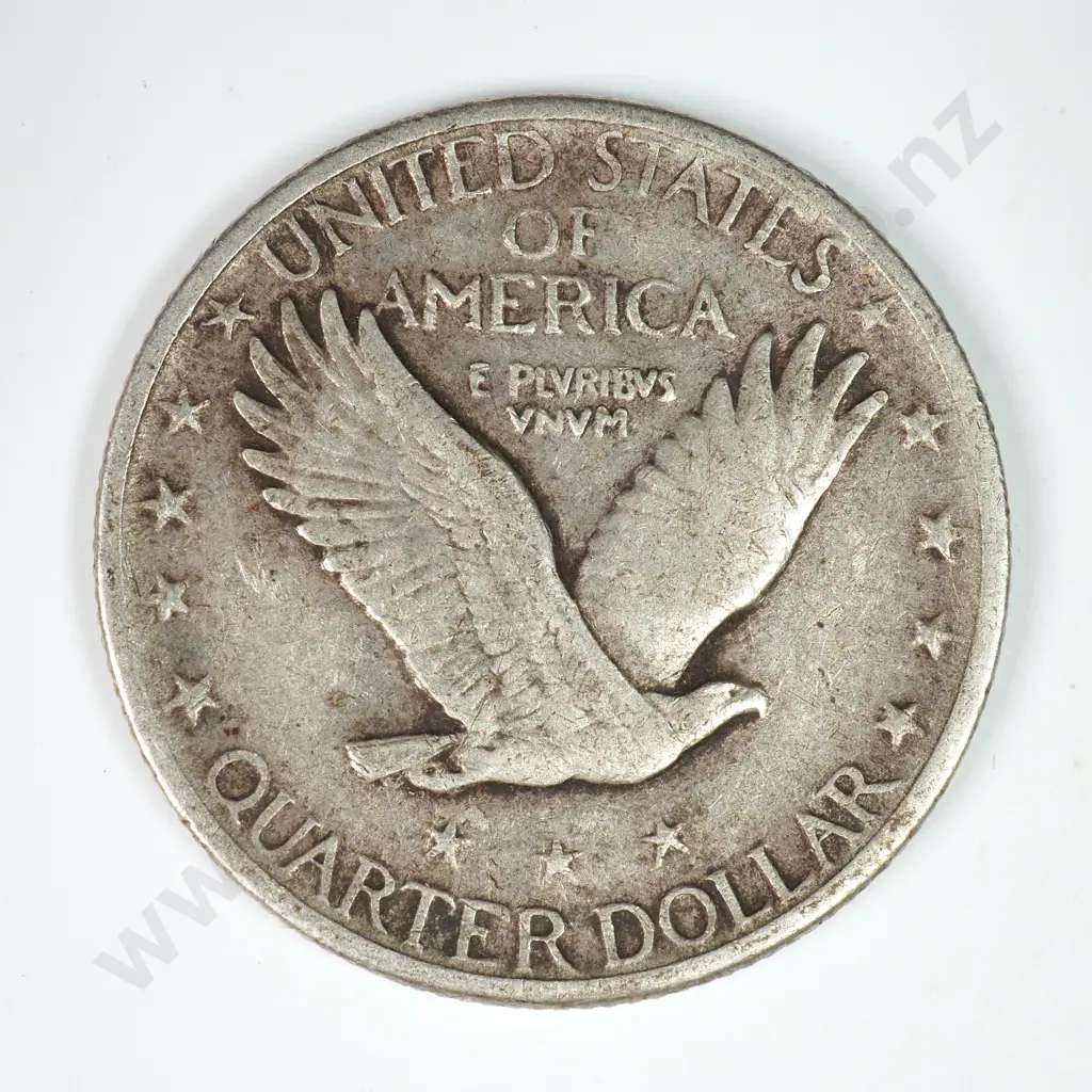 Standing Liberty Quarter Dollar: 1920 S - Very Fine. C.V USD $71 ( NZD $125 ) Image 1++