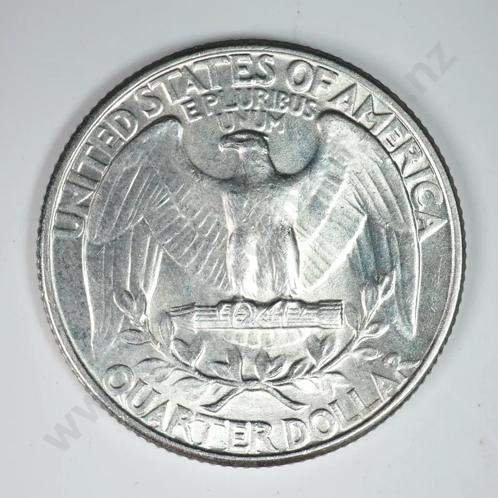 Washington Quarter Dollar: 1932 - Almost Uncirculated. C.V USD $29 ( NZD $50 ) Image 1++
